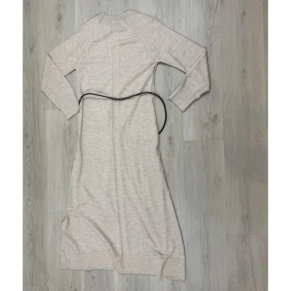 Rag & Bone Belted Maxi Sweater Dress Size XS Ivory Wool Blend Loren $498